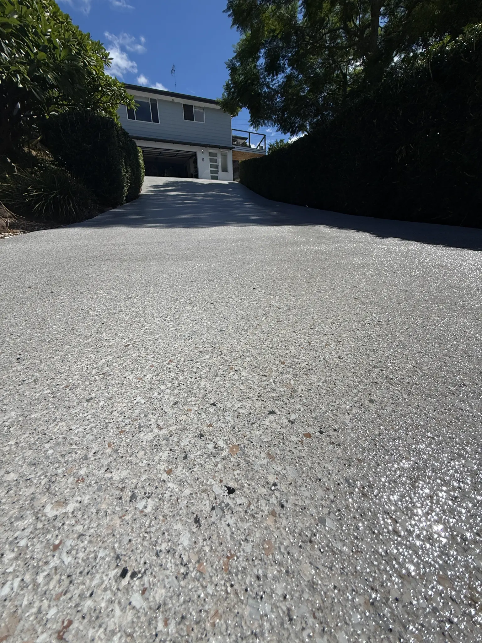 Speckled Concrete Finish
